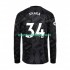 Camisola Arsenal Granit Xhaka 34 Homem Equipamento Segundo 2022-2023 Manga Comprida